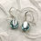 Thumbnail: Aquamarine and cyan drop earrings