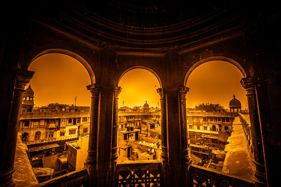 Khari Baoli, the Asia's largest wholesale spice market in Old Delhi, India, on October 30,