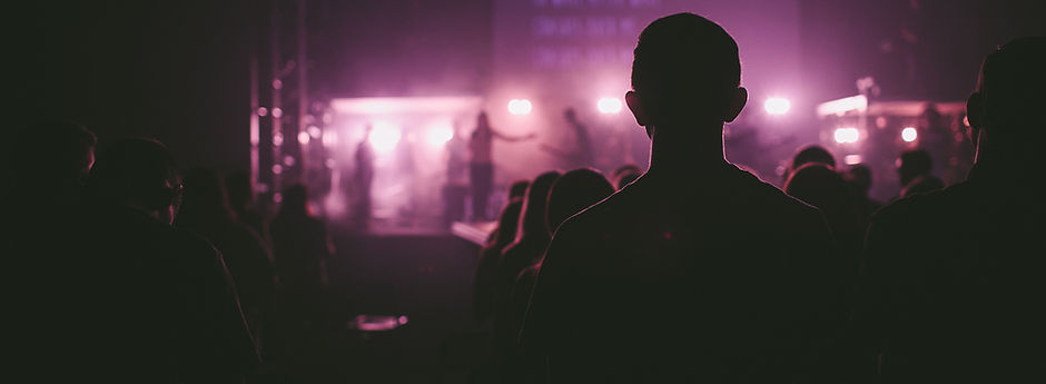 Audience Sitting During a Concert 