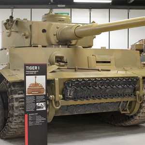 Tiger I tank at Bovington Tank Museum, Photographer: MR Ibbotson, with permission.