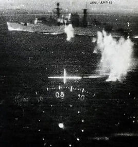 HMS Brilliant under attack