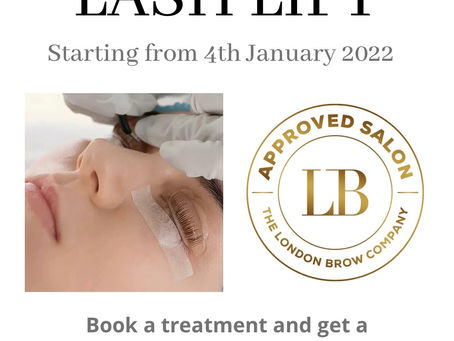 New Lash Lift Treatment to curl those eyelashes!