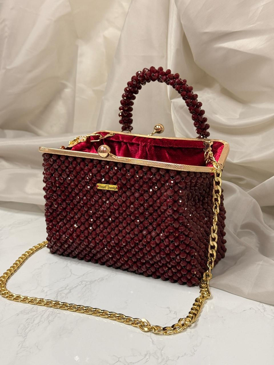 Miniatura: Bolso tipo Frame color rojo 