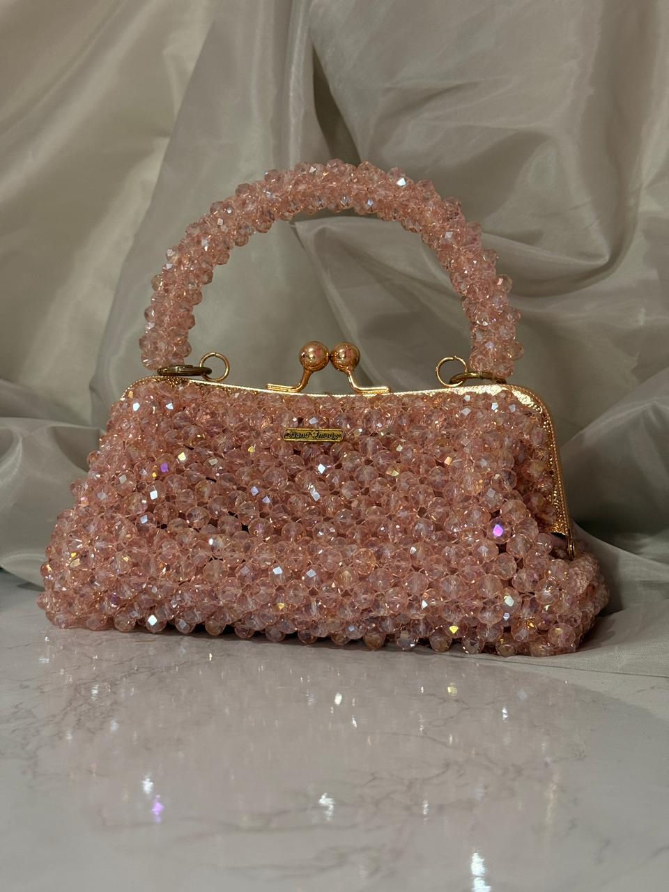 Miniatura: Bolso tipo Beaded Bag / Crystal Bag
Rosa