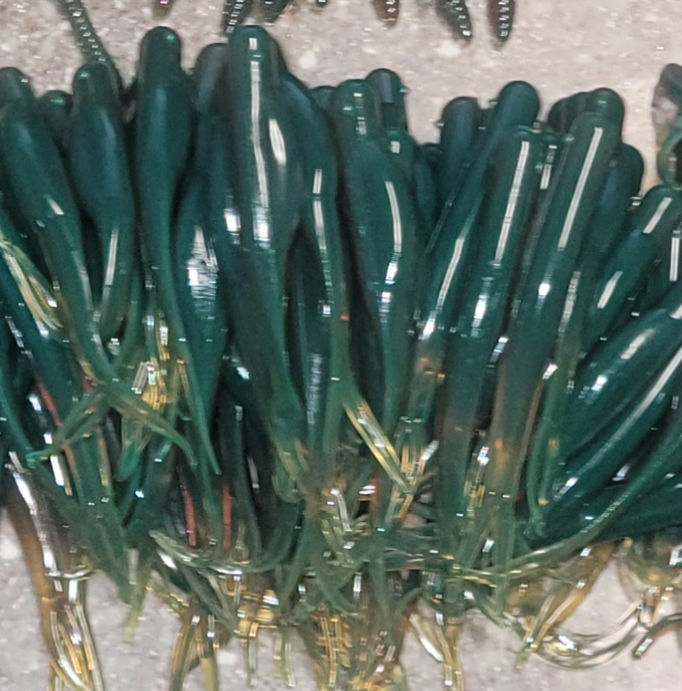 Thumbnail: 4" SPLIT TAIL jerk NO HOOKSLOT