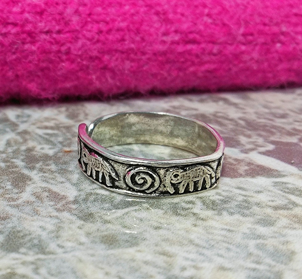 Thumbnail: Silver Toe Ring, Toe Ring, Summer Jewellery, Adjustable Ring, Pinky Ring, 925
