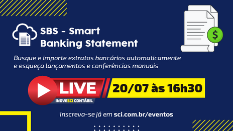 Não perca tempo lançando e conferindo extratos bancários | Live SBS 20/07 às 16h30