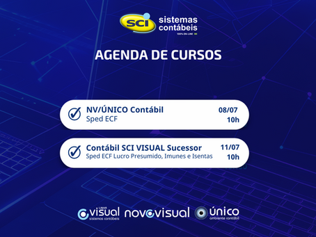 Cursos EAD SCI para Clientes - Agenda Semanal