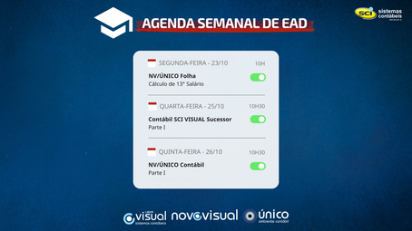 Cursos EAD SCI para Clientes - Agenda Semanal