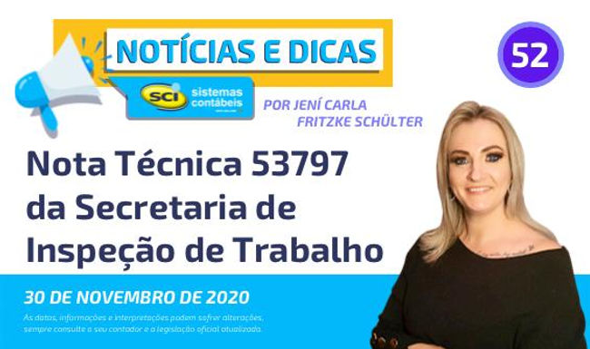 Nota Técnica 53797 da Secretaria de Inspeção de Trabalho