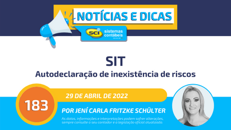 Autodeclaração de inexistência de riscos