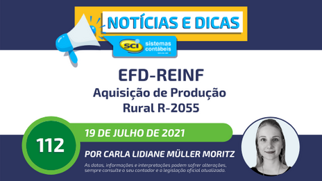EFD-Reinf - Aquisição de Produção Rural - R-2055