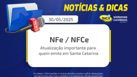 ⚠️ Atualização importante para quem emite NFe/NFCe em Santa Catarina