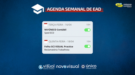 Cursos EAD SCI para Clientes - Agenda Semanal