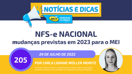 NFS-e Nacional: Mudanças previstas para 2023 para o MEI.