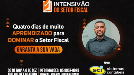 Intensivão do Setor Fiscal com o professor Fellipe Guerra - Inscrições Abertas! 