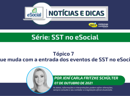 Série: SST no eSocial - Tópico 7️⃣