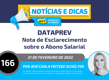 DATAPREV - Nota de Esclarecimento sobre Abono Salarial