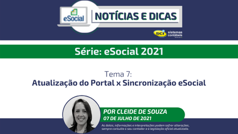 Série eSocial 2021 - Tema 7: Atualização do Portal x Sincronização eSocial