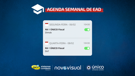 Novo Visual e ÚNICO - Agenda Semanal de EADs