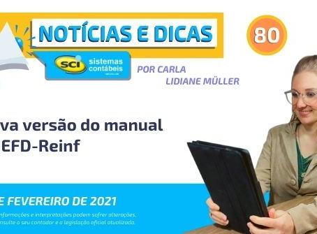 Nova versão do manual da EFD-Reinf