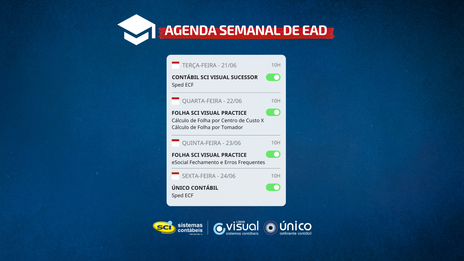 Cursos EAD SCI para Clientes - Agenda Semanal
