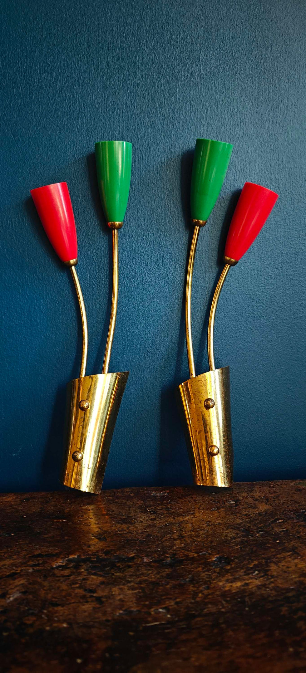 Mid century Italian wall lights