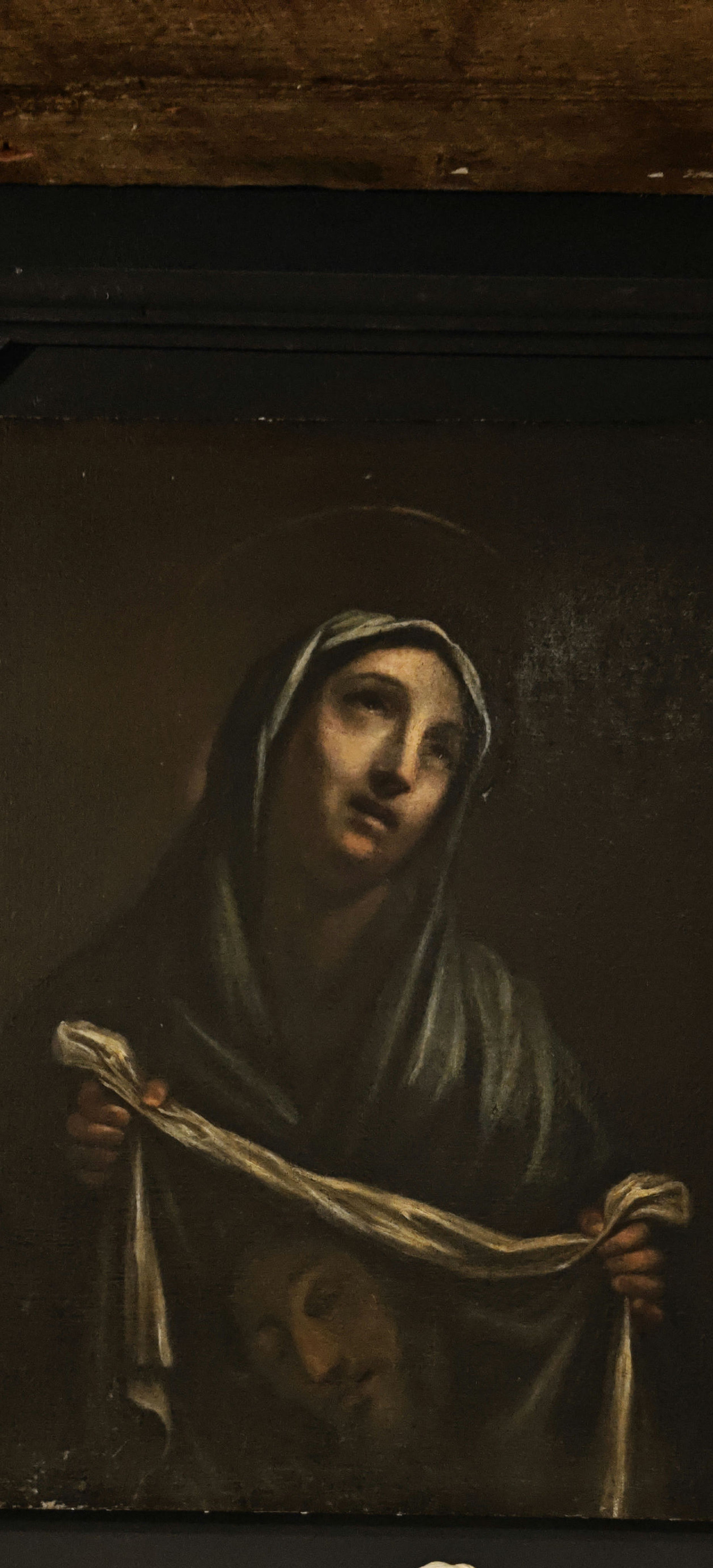 18th century oil on canvas (st Veronica)