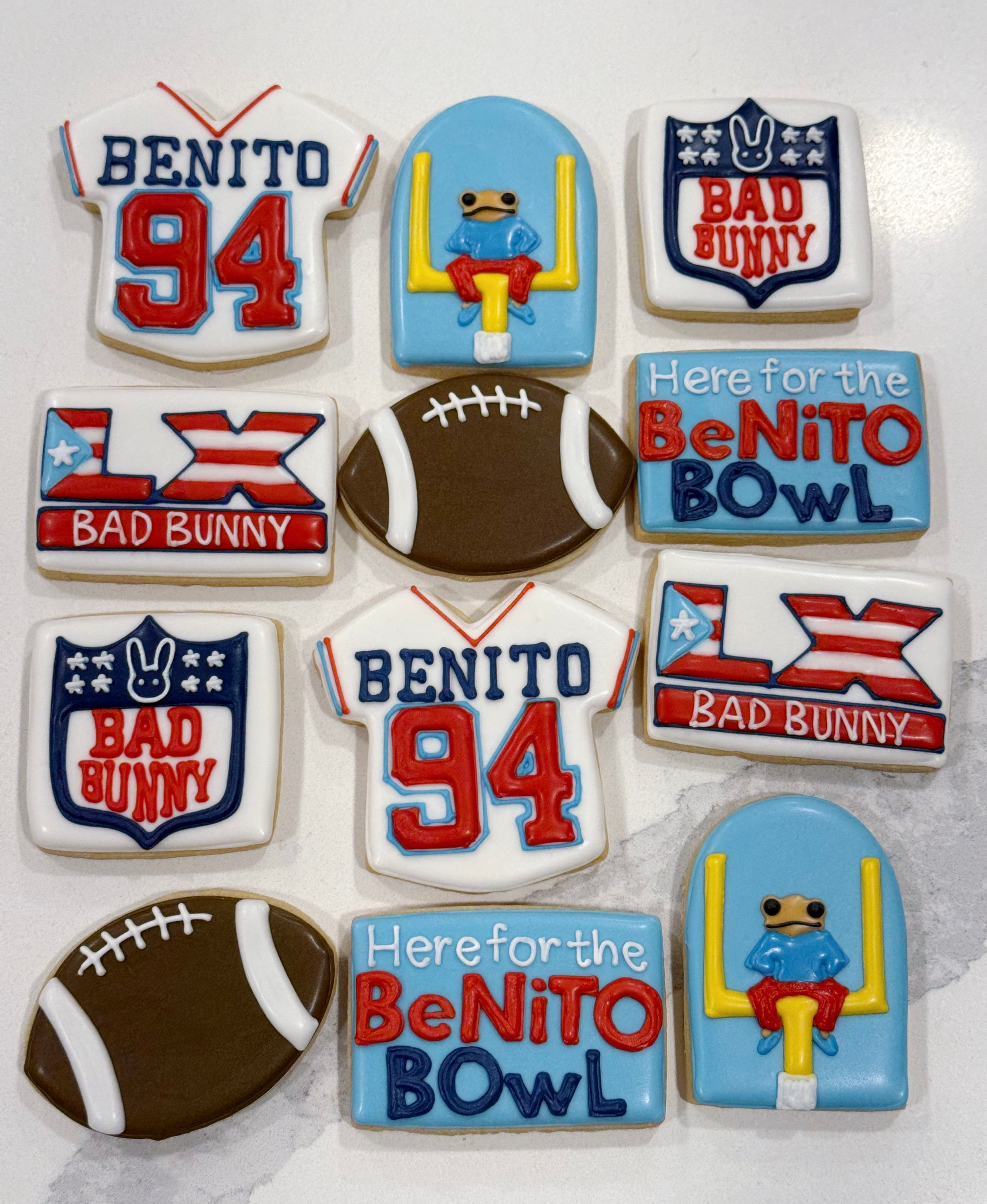 6 Bad Bunny Super Bowl Cookies