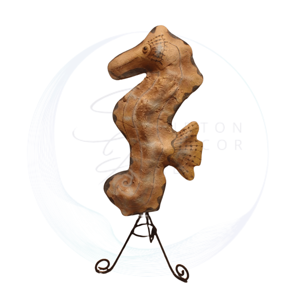 Seahorse themed centerpiece decor prop, 50 cm high, ideal for nautical, ocean, and tropical themed events