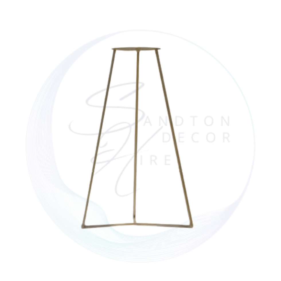 Aurora table stand, 71 cm high, ideal for event styling, signage, and decorative displays