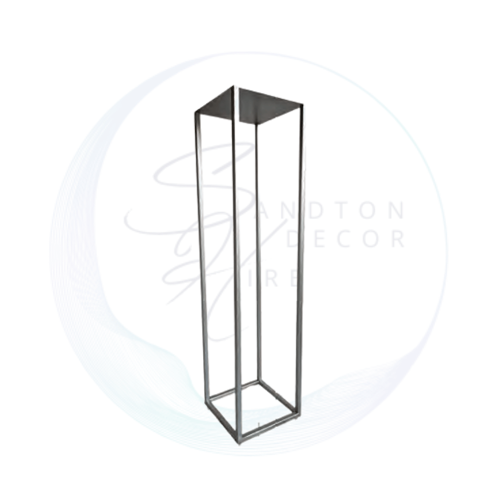Enzo closed top table stand, 80 cm high, ideal for event styling, signage, and decorative displays