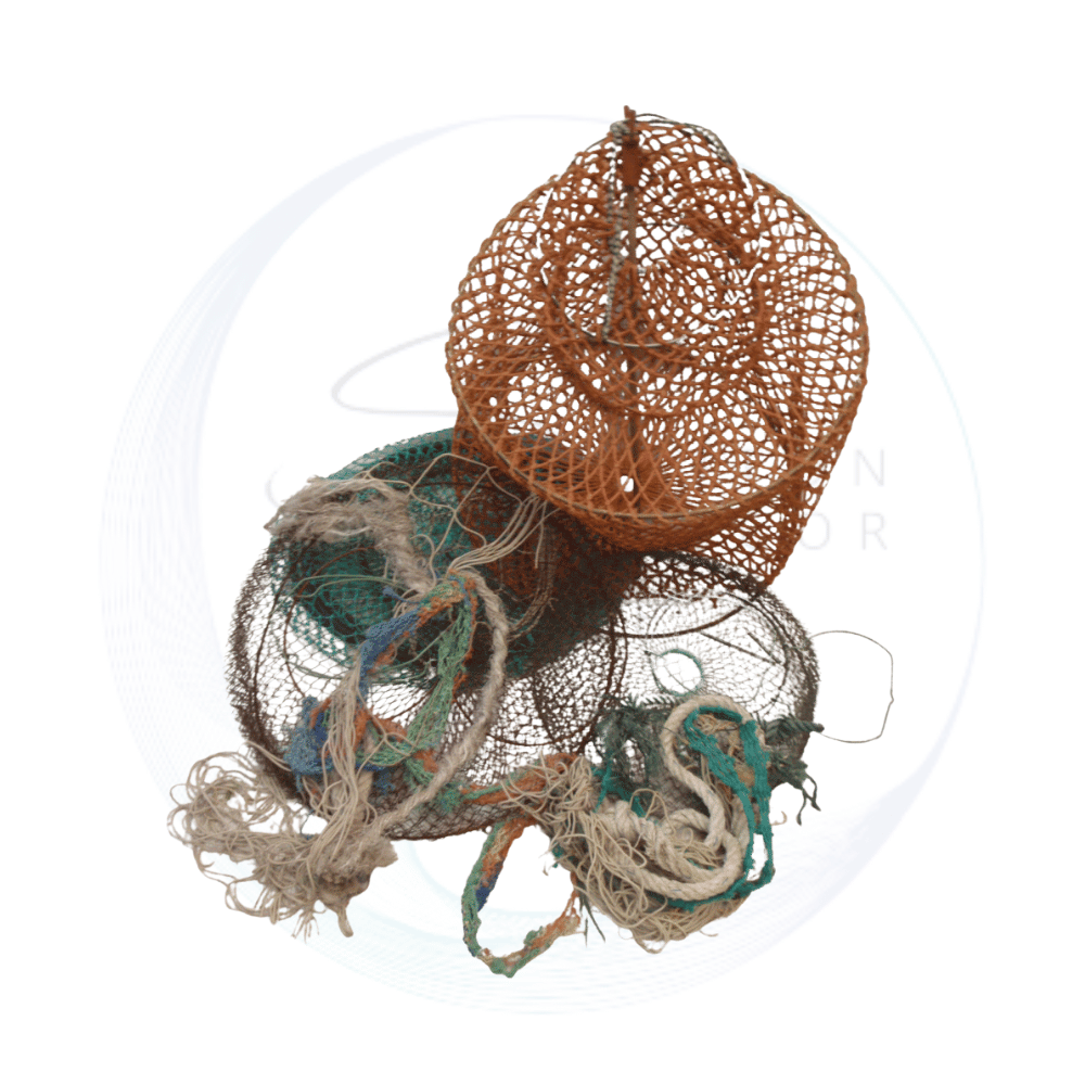 Assorted fish traps prop for beach, nautical and pirate themed event decor