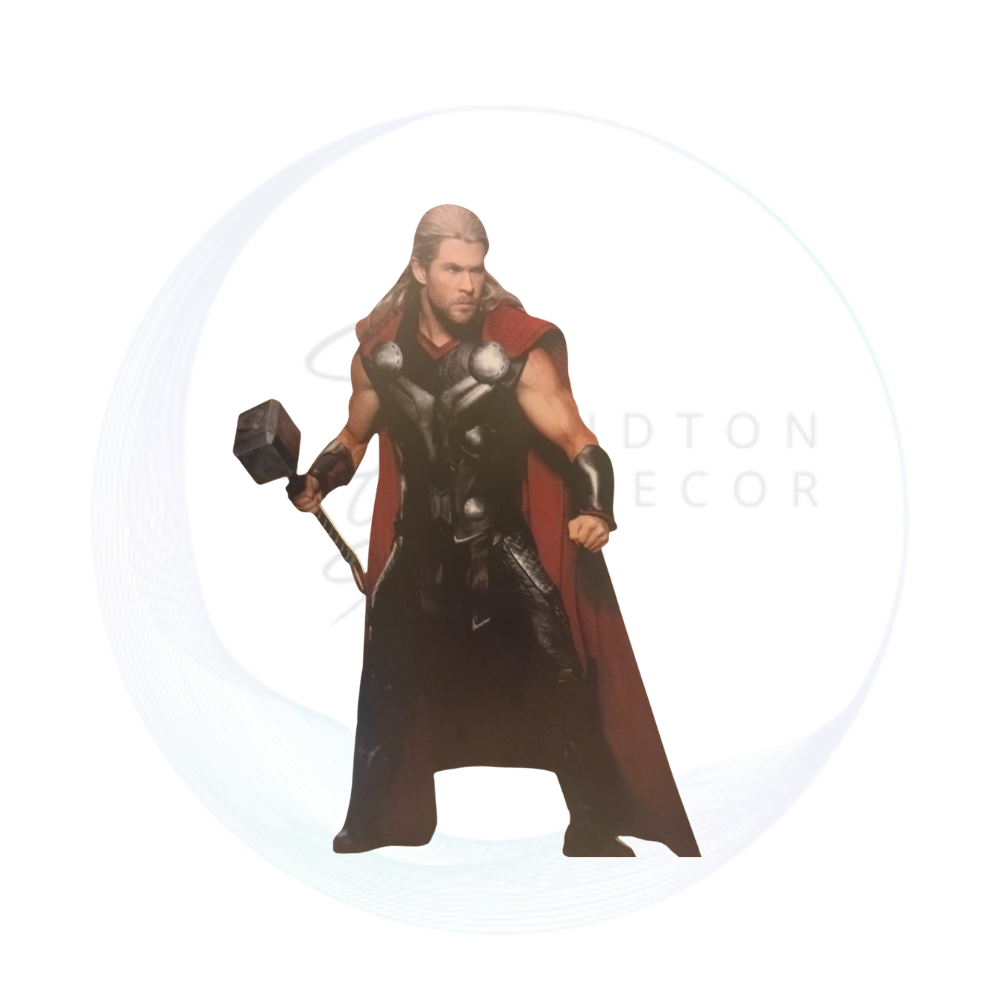 Thor Inspired – Cut-Out – Grey & Red – 178.5cm
