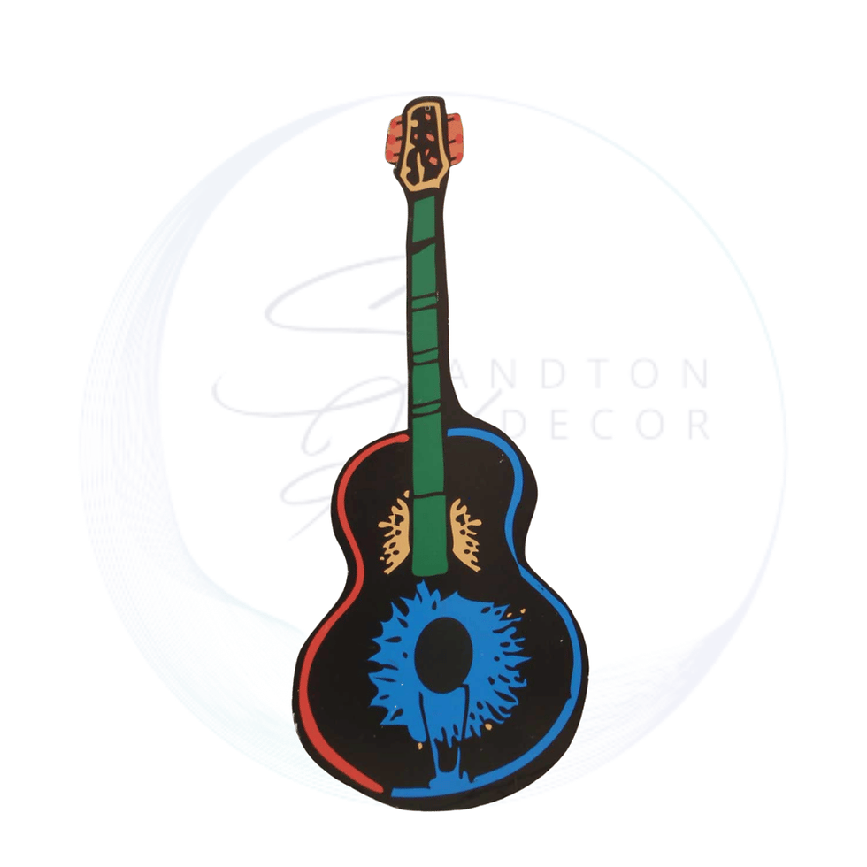 Mexican guitar cut out measuring 100cm high for fiesta themed parties and event decor