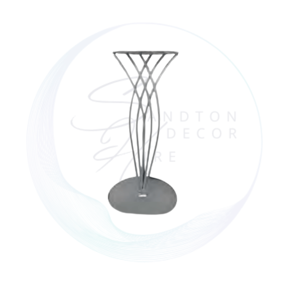 Tulip table stand, 71 cm high and 30 cm wide, ideal for event styling, signage, and decorative displays