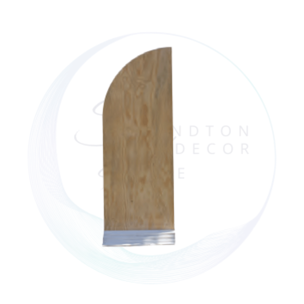 Wooden half arch backdrop board, 240 cm high, perfect for weddings, events, and photo backdrops