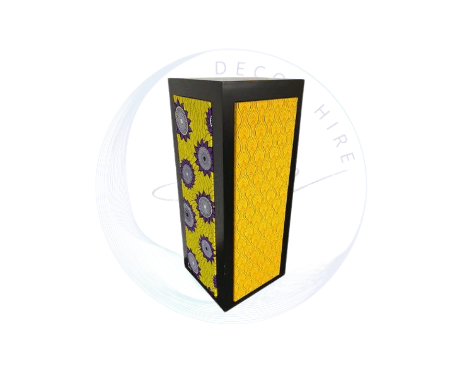 Shwe Shwe plinth available in various colours, ideal for dessert displays, product styling, event décor, and themed installat