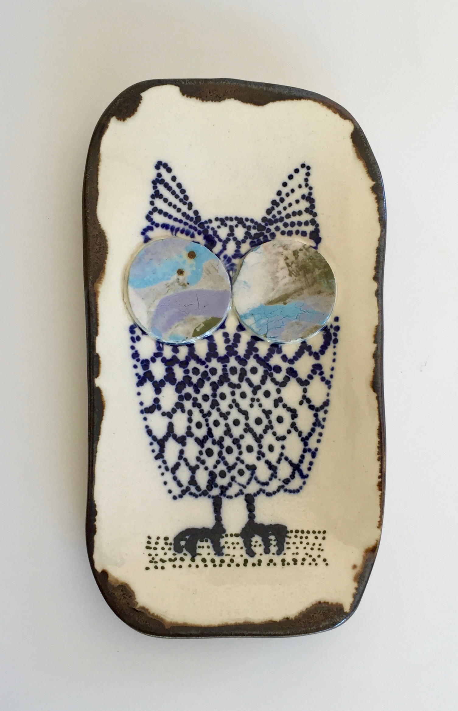 Lucy loves owls - small serving plate
