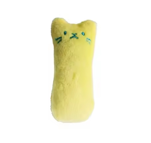 Catnip Plush Chew Toy Yellow