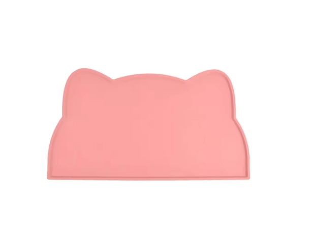 Food-Grade Silicone Pet Feeding Mat Pink