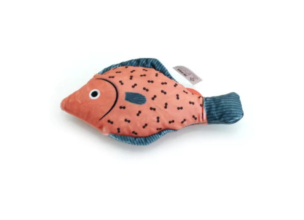 Catnip Fish Toy Red
