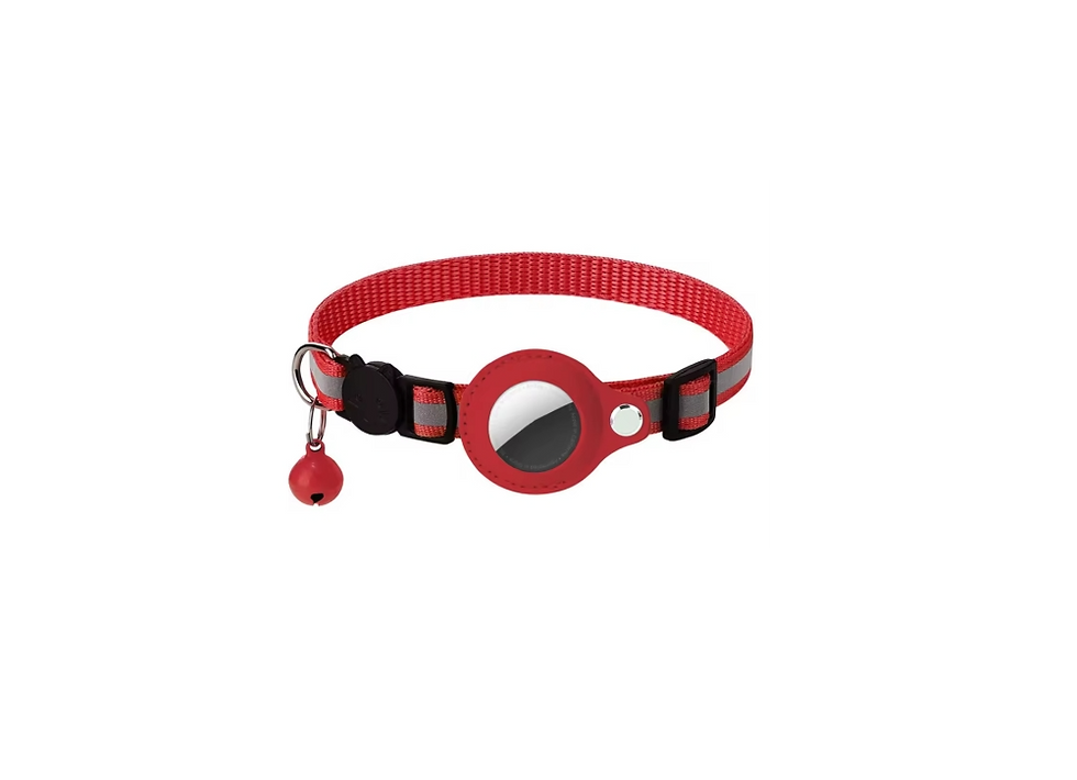 Apple AirTag Holder Cat Collar Red