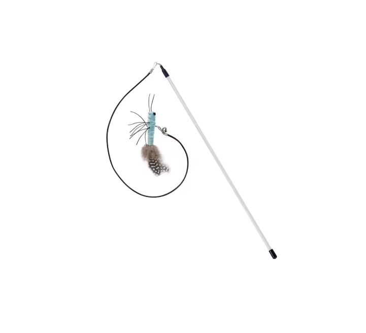 Stick with Dragonfly w/ Feathers - Blue