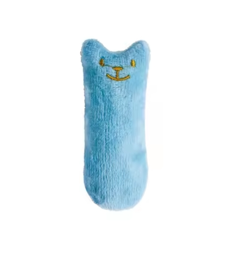 Catnip Plush Chew Toy Blue