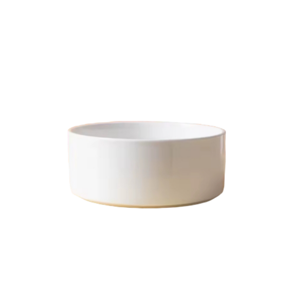 Ceramic Pet Bowl White 600 ml