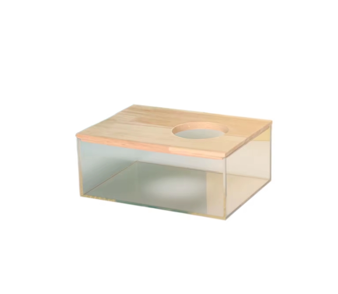 Transparent Hamster Sandbox House