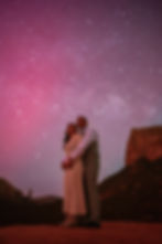 This Natural Light Portrait was crafted atop Baby Bell during a new moon when the skies over Sedona were illuminated by a rare aurora borealis event!