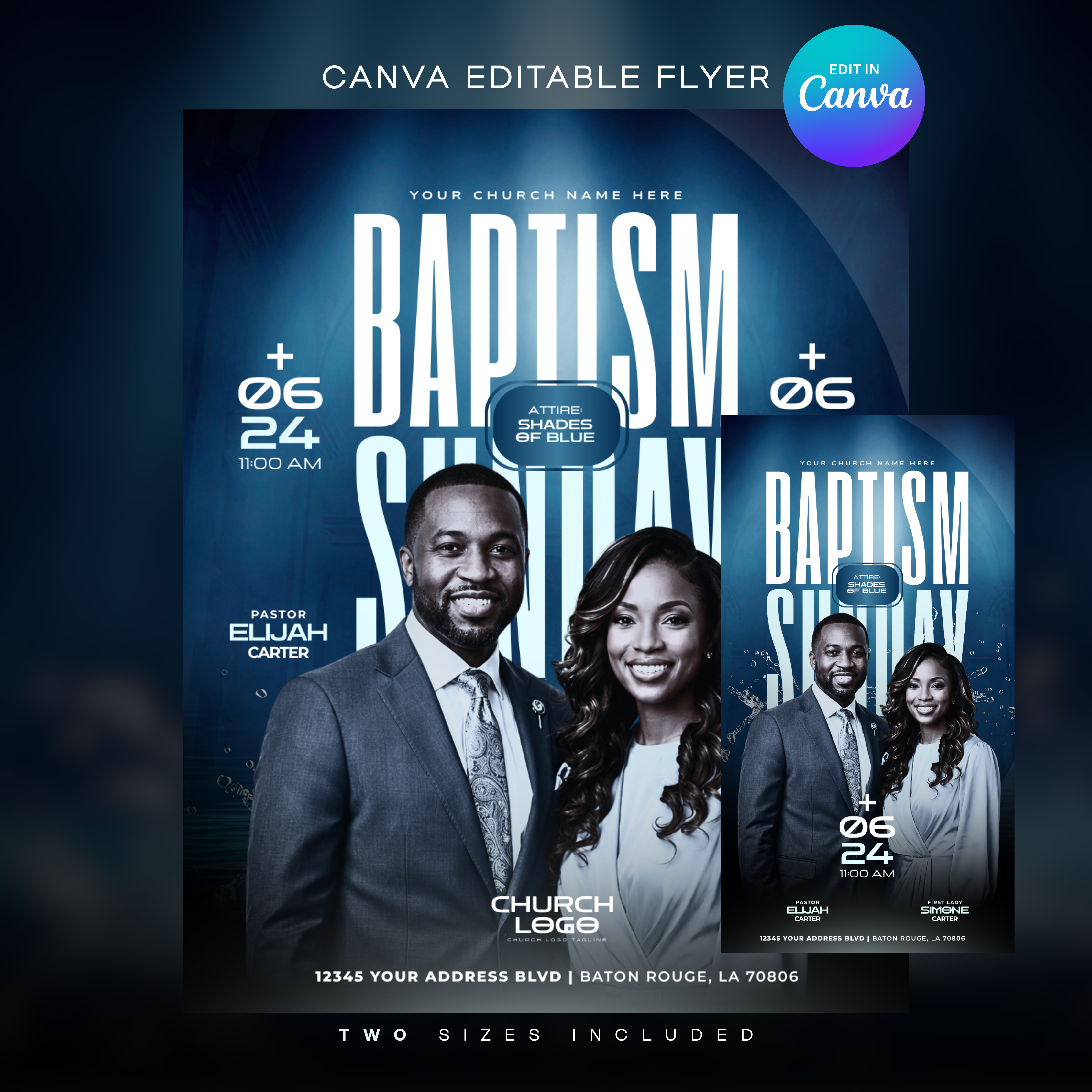 Church Media Survival Kit: Volume 1 (Baptism Sunday) | Church Graphic Templates