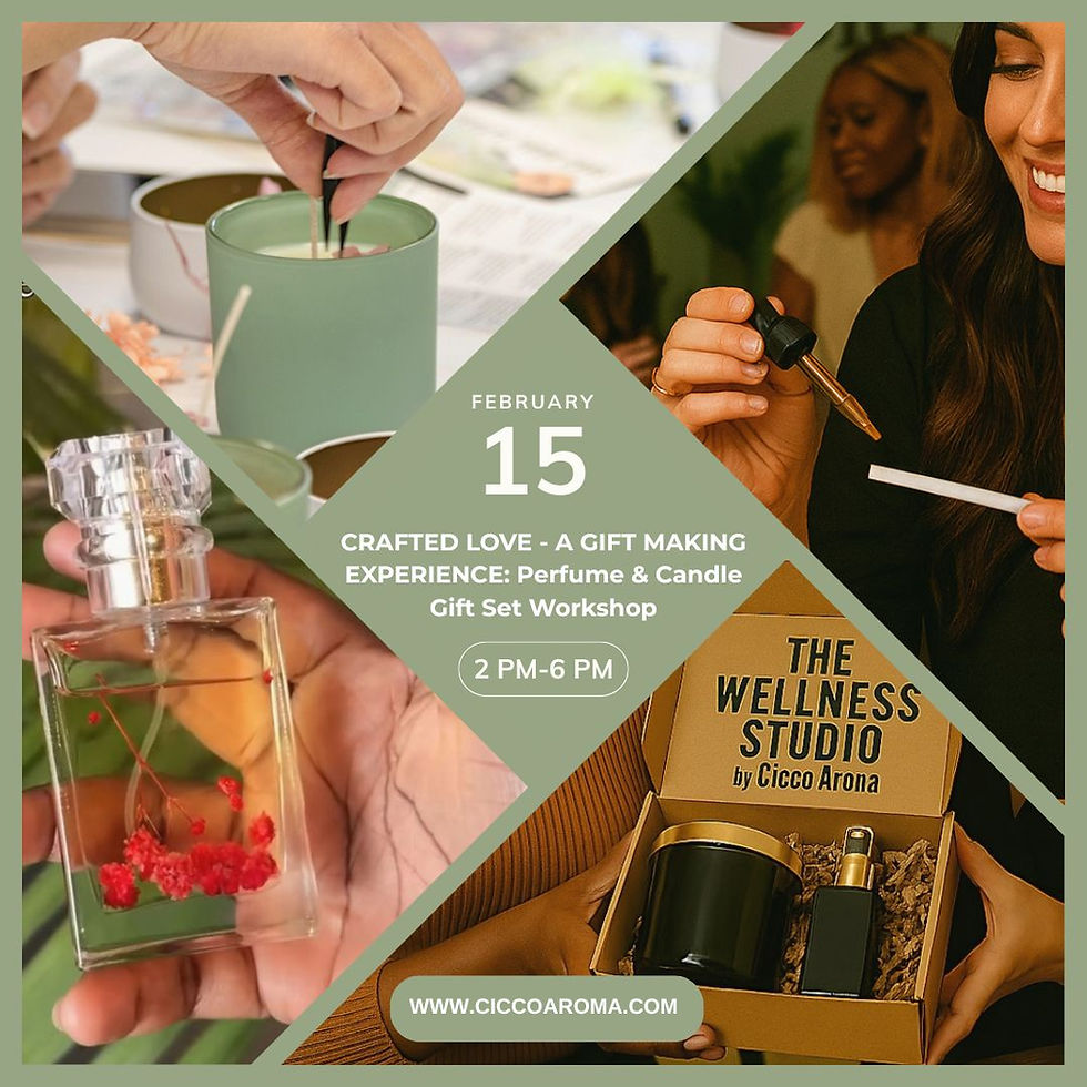 CRAFTED LOVE - A GIFT MAKING EXPERIENCE: Perfume & Candle Gift Set Workshop